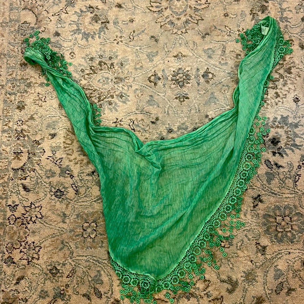 Silk scarf from Italy.